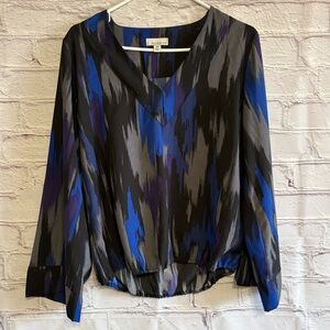 Allison Joy Abstract Print Blouse